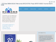 Tablet Screenshot of humanaconsultoria.com.br